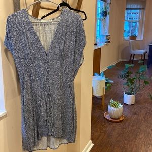 Blue dot print Abercrombie mini dress